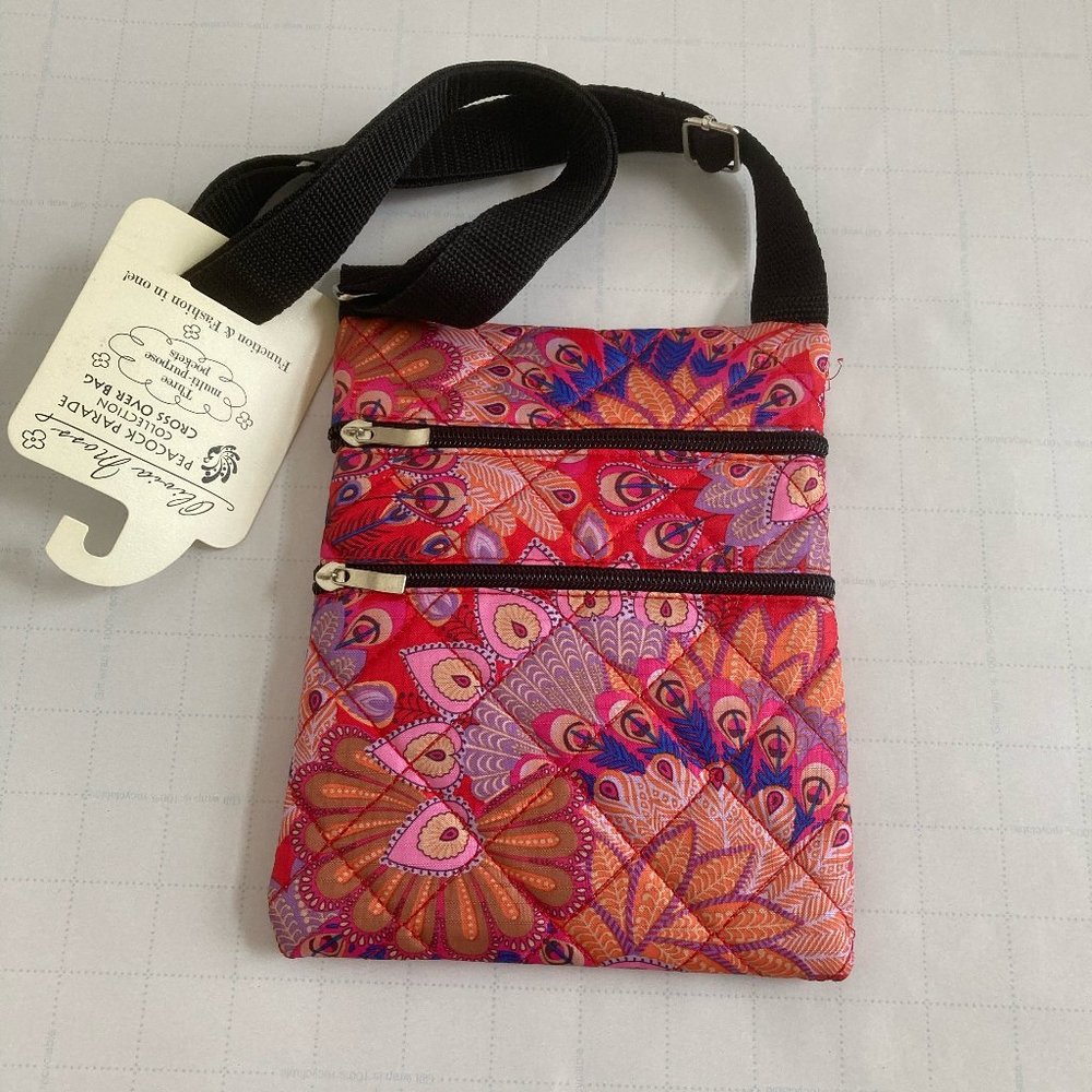 Olivia Moss Cross Over Bag Peacock Parade New